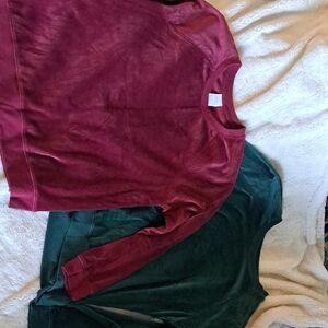 Target Women's Crew Neck Sweaters - Burgundy and Teal